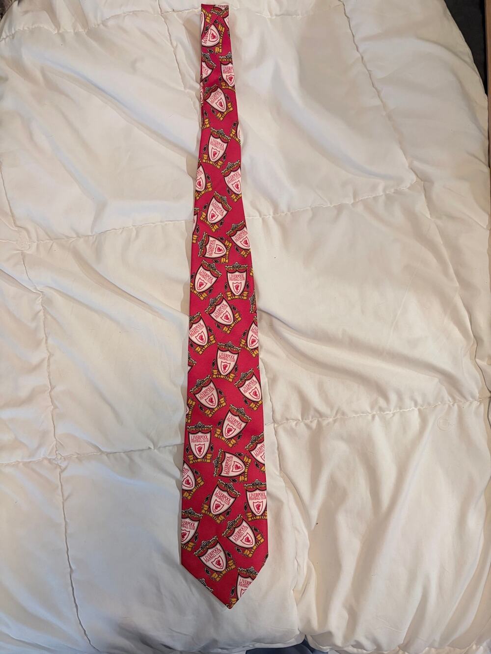 Liverpool FC LFC Necktie Red All Over Crest You’ll Never Walk Alone Soccer Tie